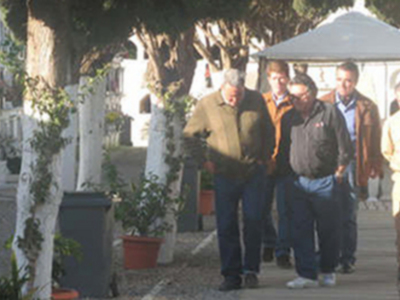 Ortega Cano va a la tumba de Rocio Jurado antes de torear por primera vez tras su muerte