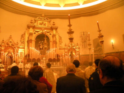 Galería del Quinario del Gran poder en su Basílica de la Plaza de San Lorenzo