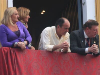 Fran Rivera y César Cadaval con San Gonzalo 