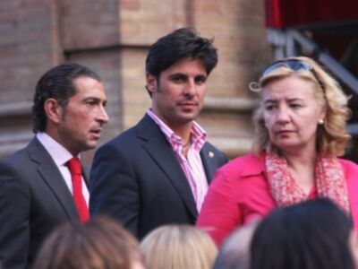 Fran Rivera y César Cadaval con San Gonzalo 