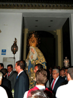 Solemne Procesión de subida de los titulares de la Hermandad de la Vera-cruz de Alcalá del Río (Sevilla)