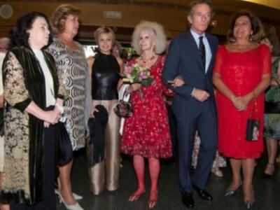 La Duquesa de Alba y Alfonso Díez, en su último acto público como solteros