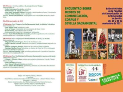 Encuentro sobre Medios de Comunicación, Corpus y Sevilla Sacramental&#8207;