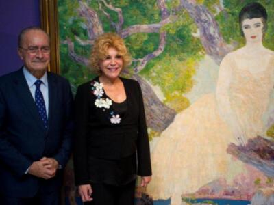 La baronesa Thyssen en Málaga tras el acercamiento a su hijo Borja