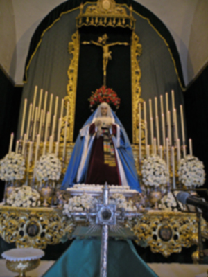 Provincia. Procesión claustral de los titulares de la Hermandad de Vera-cruz de Alcalá del Río.