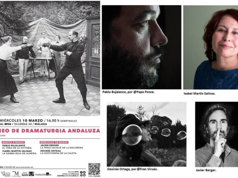III Torneo de Dramaturgía Andaluza. Semifinales en el Centro Cultural 9P8, Ollerías, Málaga. Martes 10 de marzo a las 16:00 h.