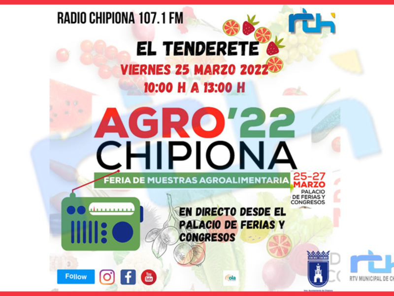 El Tenderete, viernes 25 de marzo de 10:00 a 13:00 h, en directo desde el Palacio de Ferias y Congresos.