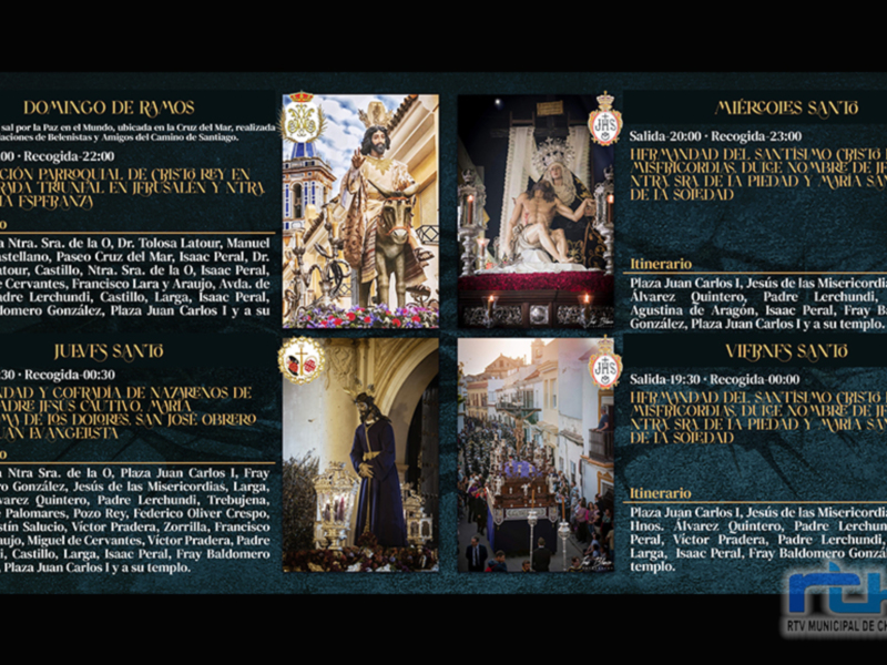 Imágenes de santos y templos, con información sobre festividades religiosas.