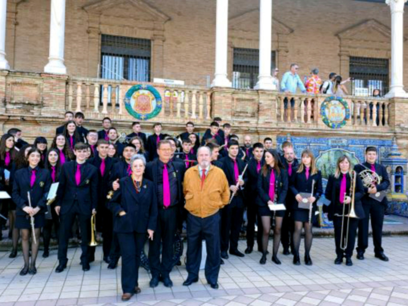 La Banda Joven de Marcilla, embajadora musical de Navarra en el corazón de Andalucía