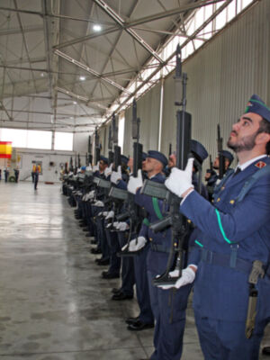  El Ejército del Aire y del Espacio renueva su compromiso ante la enseña nacional en la festividad de la Virgen de Loreto en Sevilla
