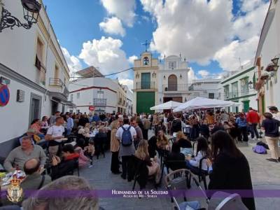 La Hermandad del Santo Entierro de Alcalá del Río,intensifica su preparación para el Viernes Santo con un ensayo conjunto