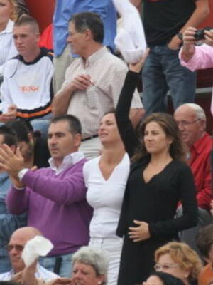 Virginia Trocone barriguita de cuatro meses y va a la plaza