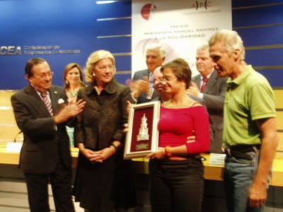 HOMENAJE A MANUEL RÁMIREZ EN LA ENTREGA DEL PREMIO SOLIDARIO QUE LLEVA SU NOMBRE