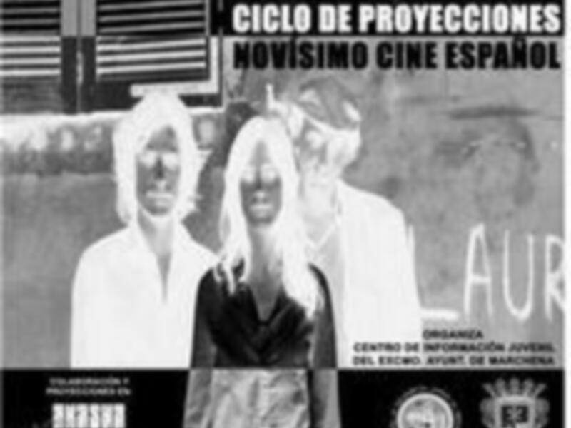 Ciclo de proyecciones Novísimo Cine Español en el Centro de Información Juvenil, con una selección de películas que exploran la vida cotidiana y la sociedad en diferentes épocas y géneros cinematográficos.
