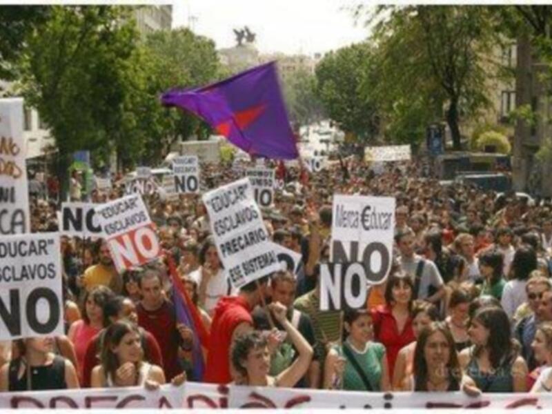 Marcha contra el trabajo infantil y la explotación laboral en España.