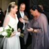 María del Monte en la boda de su sobrino, el hermano de Antonio Tejado