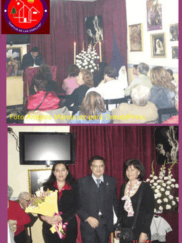 Ángel León, pronunció la I Exaltación Cofrade en la Asociación Cultural Cortijo de las Casillas del popular barrio de Pino Montano de Sevilla.