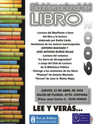 Chipiona festeja este jueves el Día Internacional del Libro