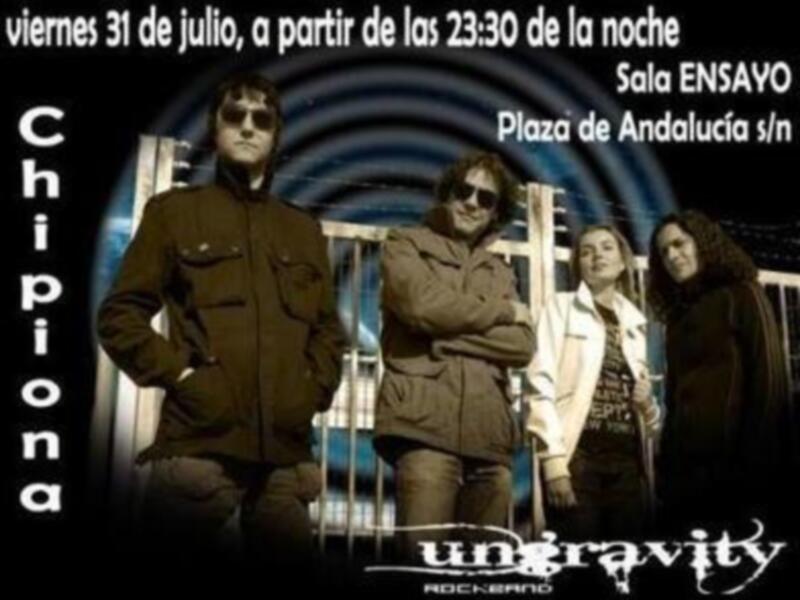 Viernes 31 de Julio concierto Ungragvity en Chipiona