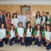 El presidente de la Diputación Provincial recibe al equipo de Liga Femenina 2 de baloncesto del Náutico