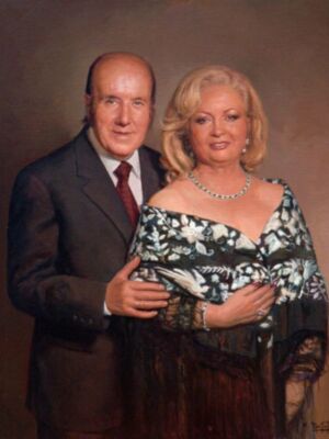 Antonio Montiel inmortaliza las bodas de oro de Chiquito de la Calzada y su esposa