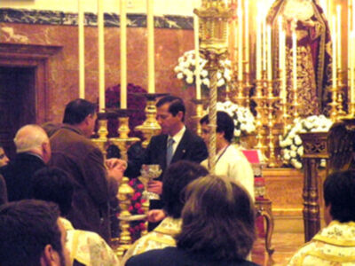 Galería del Quinario del Gran poder en su Basílica de la Plaza de San Lorenzo