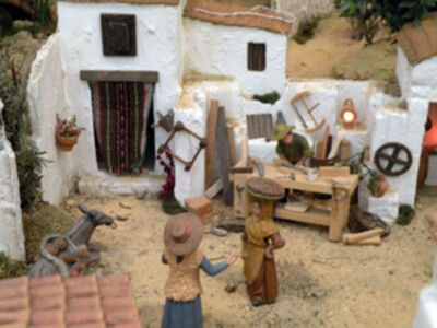 Galería del Belén del Colegio de Farmacéutico de Sevilla