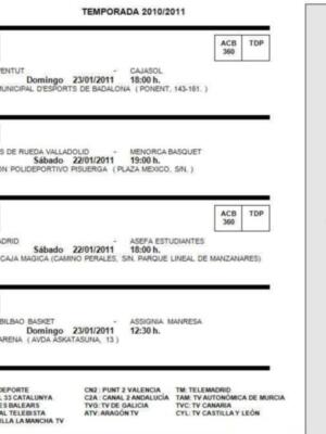 Horarios y retransmisiones de la jornada 18 de la ACB