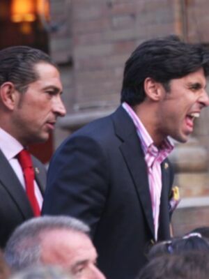 Fran Rivera y César Cadaval con San Gonzalo 