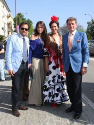 Muchas caras conocidas en la feria de Sevilla