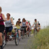 Más de  200 ciclistas han participado en la marcha en bici Vía verde entre rios.