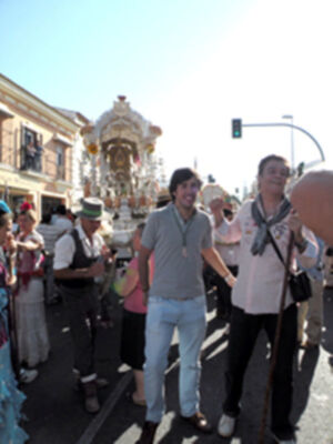 La Hermandad del Rocío de Triana, devuelta por la calle Real de Castilleja