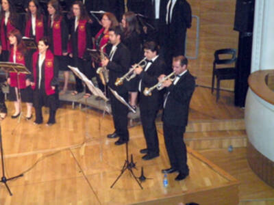 Musical góspel del coro de la Universidad de Sevilla, en Cajasol