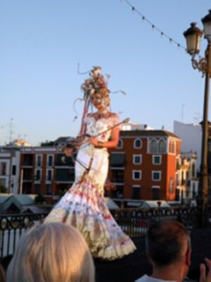 Moda sobre puente de Triana