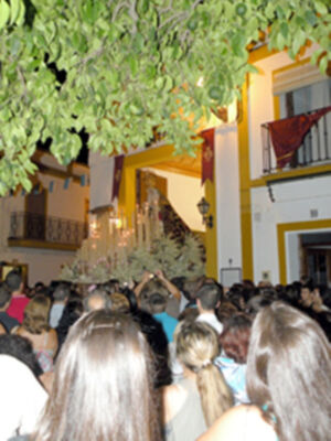 La Fe Mariana de todo un pueblo con su Patrona la virgen de los Dolores de Rinconada (Sevilla)