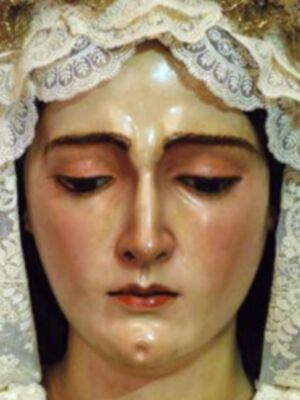 La Antigua Hermandad de la Vera-cruz de Alcalá del Río, presento el cartel del XL Aniversario de la Coronación Canónica de la Stma. Virgen de las Angustias Coronada de Alcalá del Río.