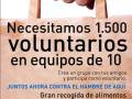 Necesitamos 1.500 voluntarios en equipos de 10 para la Gran Recogida de Alimentos del Banco de Alimentos de Sevilla, el 25 y 26 de noviembre. Crea un grupo con tus amigos y participa como voluntario.