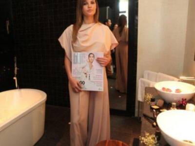 Jessica Bueno, madrina de una revista de bodas