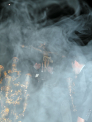 Bendición  del nuevo paso y Vía-crucis del Stmo. Cristo de la Vera-cruz de Alcalá del Rio (Sevilla)