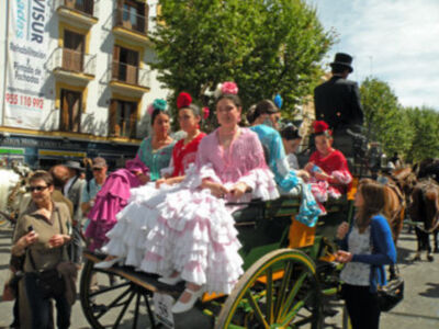 XXVII Exhibición de enganche en la Real Maestranza de Caballería de la feria de Abril.