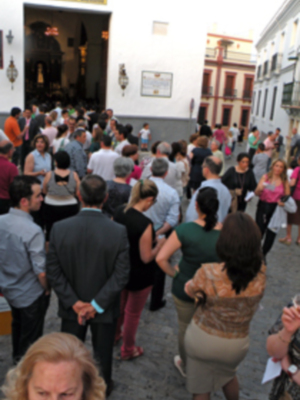 Gran expectación en el cabido de Elecciones de la Hermandad de la Vera-cruz de Alcalá del Rio.