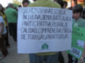 "Queremos una escuela inclusiva, democrática, laica, participativa, plural, de calidad, comprensiva, pública, para todos/as."