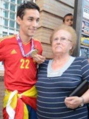Jesús Navas, recibido como un héroe en su pueblo, Los Palacios