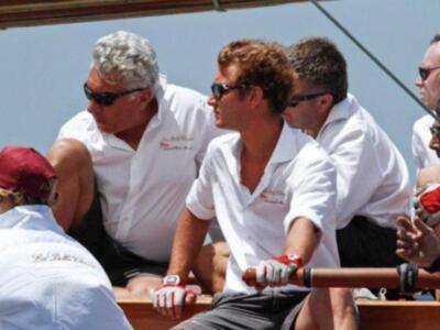 Piere Casiragui, tercer hijo de la Princesa Carolina de Mónaco y miembro de la Tripulación del Tuiga, en "la Semana Clásica de Puerto Sherry"