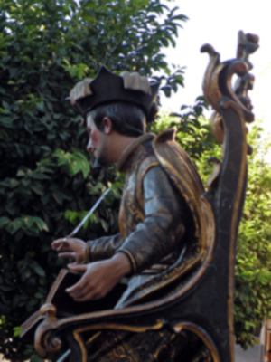 Procesión mañanera del Santo Patron San Gregorio de Osset de la localidad de Alcalá del Río