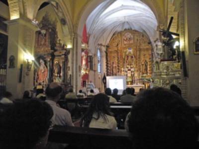 El sacerdote fray Antonio Larios Ramos (Dominico) exalto, a las Hermandades del Dulce Nombre de Jesús e inauguro el congreso en Alcalá del Río (Sevilla) 