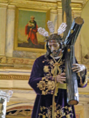 Provincia.Museo de los enseres de la Hermandad de Jesús Nazareno en la Iglesia Parroquial de Alcalá del Río.