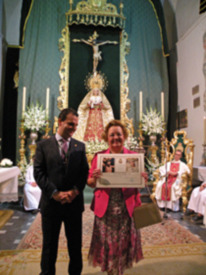 Provincia. Antonio Rendón.Solemne Función conmemorativa del XLI  Aniversario de la Coronación Canoníca de la Virgen de las Angustias de Alcalá del Río.