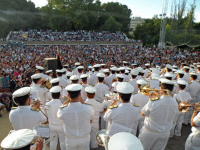 Sevilla. Certamen de Bandas" Música para un altar", en el parque los Principe