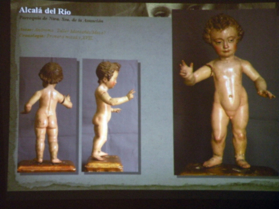Provincia. Benjamín Domínguez, diserto una ponencia sobre el arte de la imaginería del Dulce nombres de Jesús, en la corporación del Nazareno de Alcalá del Río.
